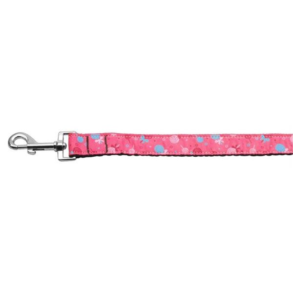 Unconditional Love Lollipops Nylon Ribbon Leash Bright Pink 1 inch wide 4ft Long UN847472